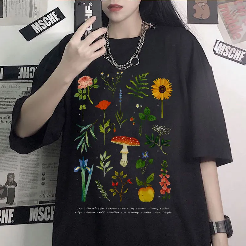 Harajuku y2k street top lady cute cartoon comic girl letter print Japanese casual fashion T-shirt trendy female