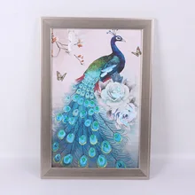 Серебристые, из смолы простой A3 сертификат масляной живописи китайская живопись декоративная рамка настраиваемая мебель Ювелирная платформа