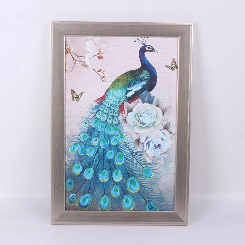 

Silver Resin Simple A3 Certificate Oil Painting Chinese Painting Decorative Frame Customized Furniture Jewelry Platform