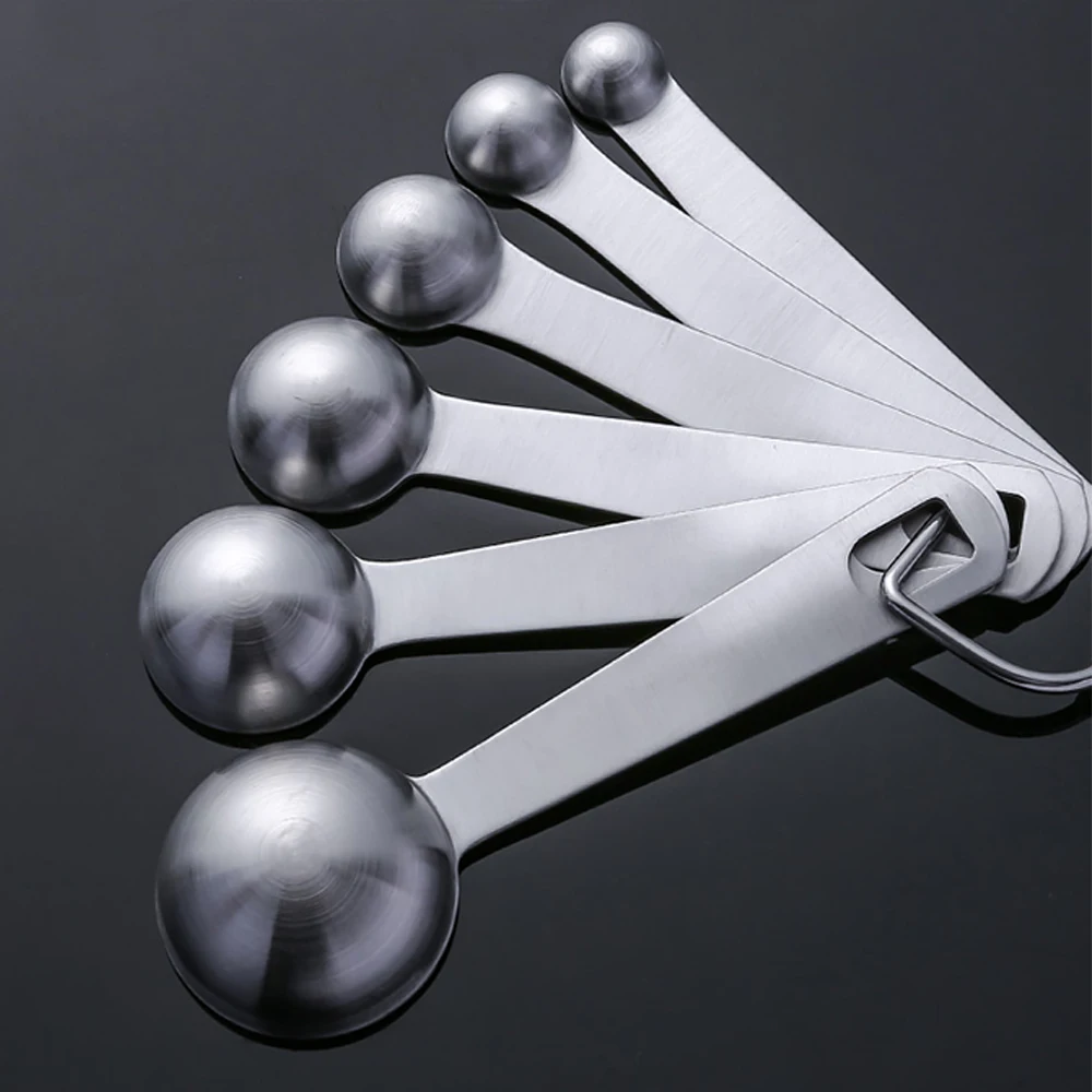 10 pcs/set Measuring Spoons Stainless Steel Seasoning Coffee Tea Measuring Spoons With Scale Bakery Tool Kitchen Supplies