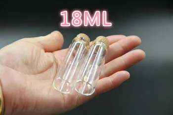 

20PCS 22*70mm 18ml Glass Jars Cork Stopper Ornaments DIY Containers Cheap Mini Wish Bottles For Holiday Wedding home Decoration