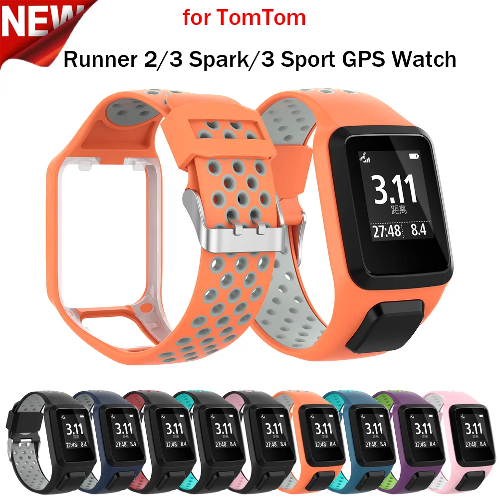 

Sport Watch Band Strap For Tomtom Runner 3/2 Smart Bracelet Silicone Wriststrap For Tomtom Adventurer/Golfer 2/Spark/3 Music