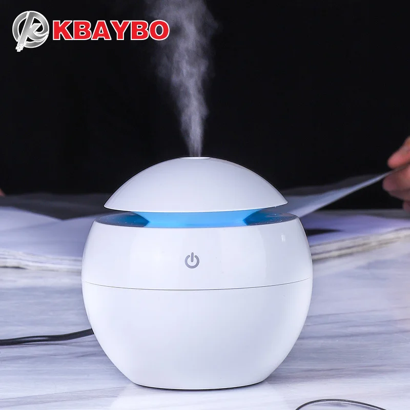 KBAYBO 130ML USB humidifier Ultrasonic aromatherapy essential oil diffuser for home electric diffusers air purifier with lights|Humidifiers| - AliExpress