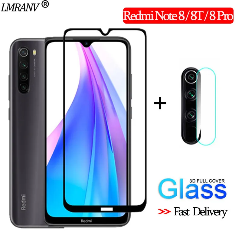 

2-in-1 protector pantalla,pelicula,glass for Redmi 8 Pro Note 8T Screen Protector Note 8T LensGlass Sticker redmi note8 t xiaomi