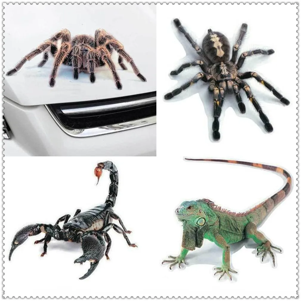 3D Автомобильная наклейка с животными паук Гекко скорпионы Виниловая для Lexus LF Gh SC