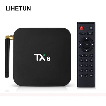 

Tanix TX6 Android 9.0 TV Box Allwinner H6 Quad Core 4GB 32GB 64GB 2.4G 5G Wifi 6K Bluetooth Media Player Set Top Receiver