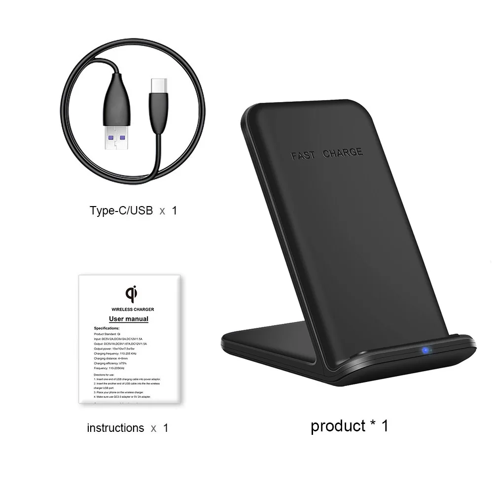 charging stand for phone 15W 2 in 1 Qi Wireless Charger Stand For iPhone 13 12 11 XS XR X 8 Airpods Pro Dual Fast Charging Station for Samsung S20 S10 S9 apple wireless charger