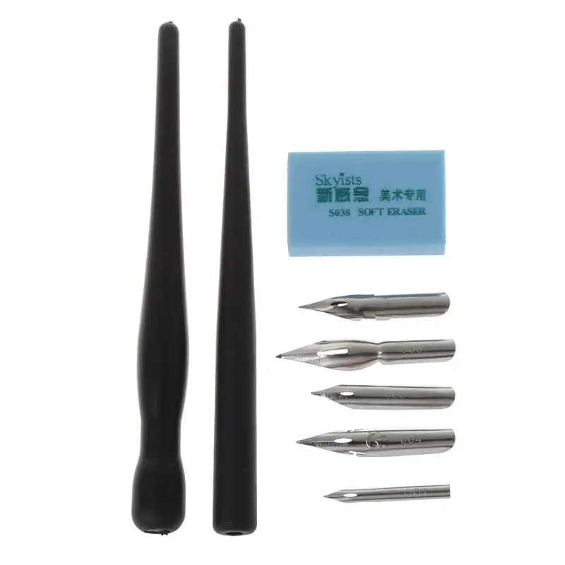 

Manga Dip Pen Holder Set Comic Drawing Painting Tools Kit Calligraphy