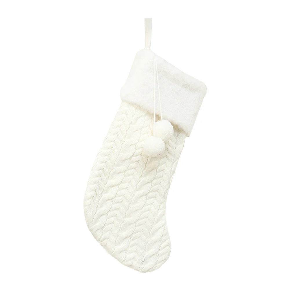 

Thick Home Party Ornaments Christmas Stocking Hanging Knitted Kids Pendant Old Man Decoration Traditional Gift Bag Candy