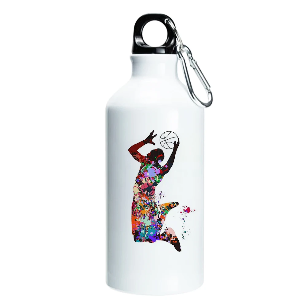 Персонализированная Спортивная бутылка для воды металлическая бутылка на фото Баскетбол Футбол Кофе рождественские подарки на открытом воздухе DIY чашка
