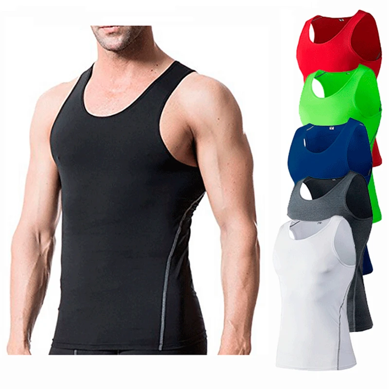 

Men's vest sports tide brand white black red hurdle Slim large size sleeveless vest youth summer fitness clothing