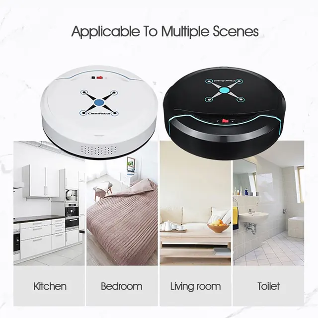 Automatic Smart Robot Vacuum Cleaner Small Vacuum Cleaners Sweeping Robot Floor Dirt Auto Home USB Rechargeable Automatic Smart Robot Vacuum Cleaner Small Vacuum Cleaners Sweeping Robot Floor Dirt Auto Home USB Rechargeable Cleaning Machine