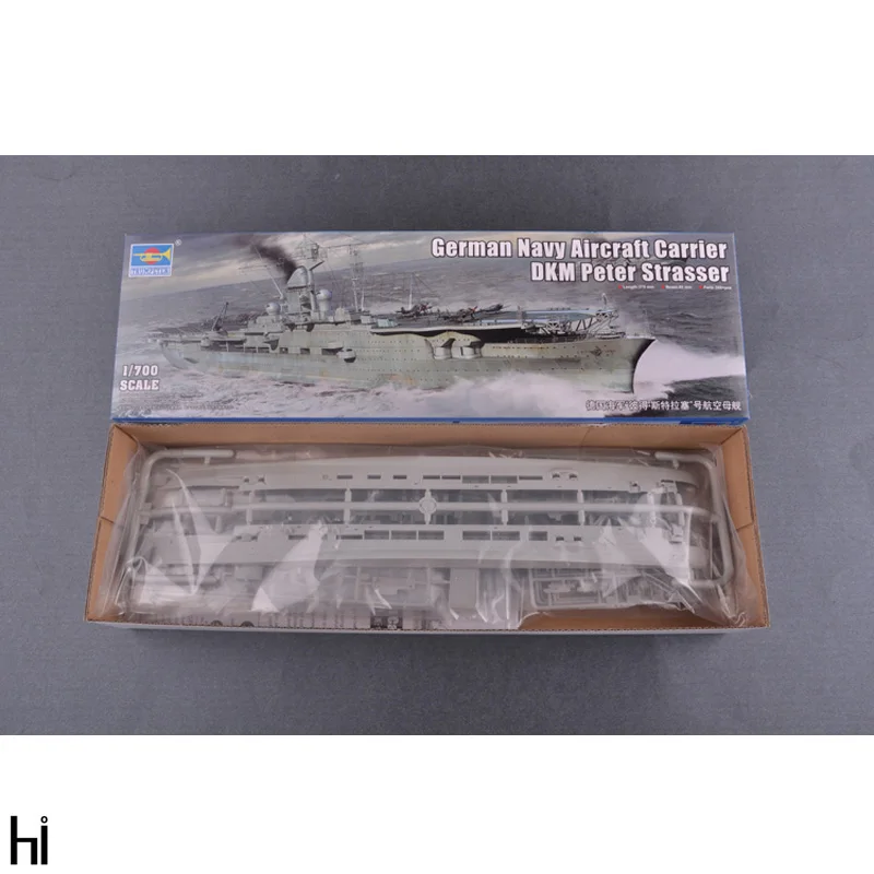 

Trumpeter 06710 1/700 German Navy Aircraft Carrier DKM Peter Strasser Military Ship Assembly Plastic Toy Model Building Kit