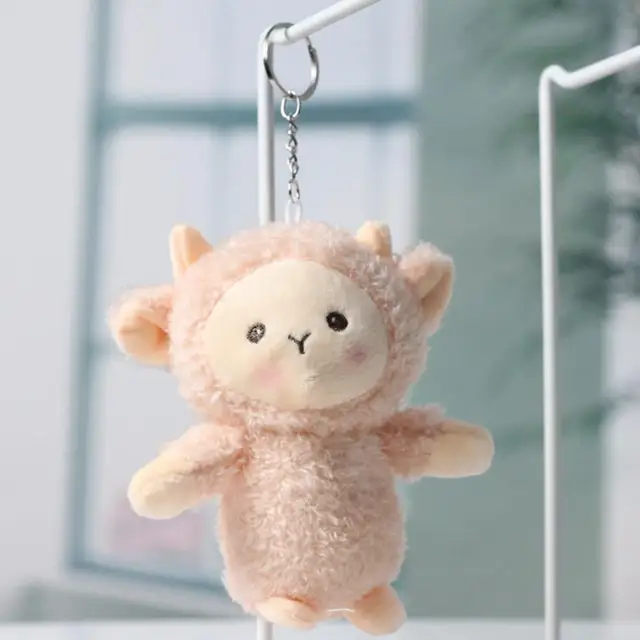 10cm Sheep Plush Toy Stuffed Doll Pendant Bag Animals Decorations Sheep Backpack Keychain Toys Children/GirlFriend Gift 3