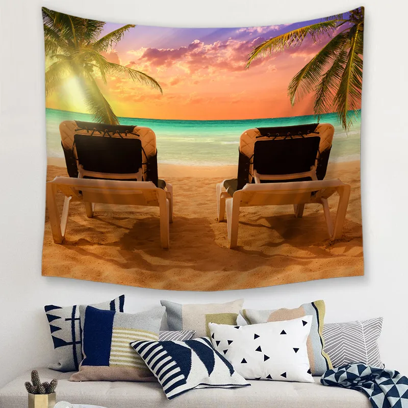 landscape Decorative Tapestries Hanging Wall Tapestries Mandala Bohemian Tapestry Landscape Wallpaper Wall Art Shawl Throw