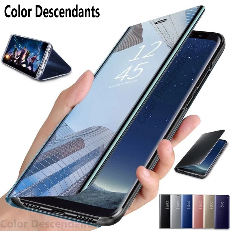 Mirror Smart Case For Huawei P8 Lite 2018 Cover Leather Flip PRA-TL10 PRA-TL20 PRA-LA1 PRA-LX1 PRA-AL00X | Мобильные телефоны и