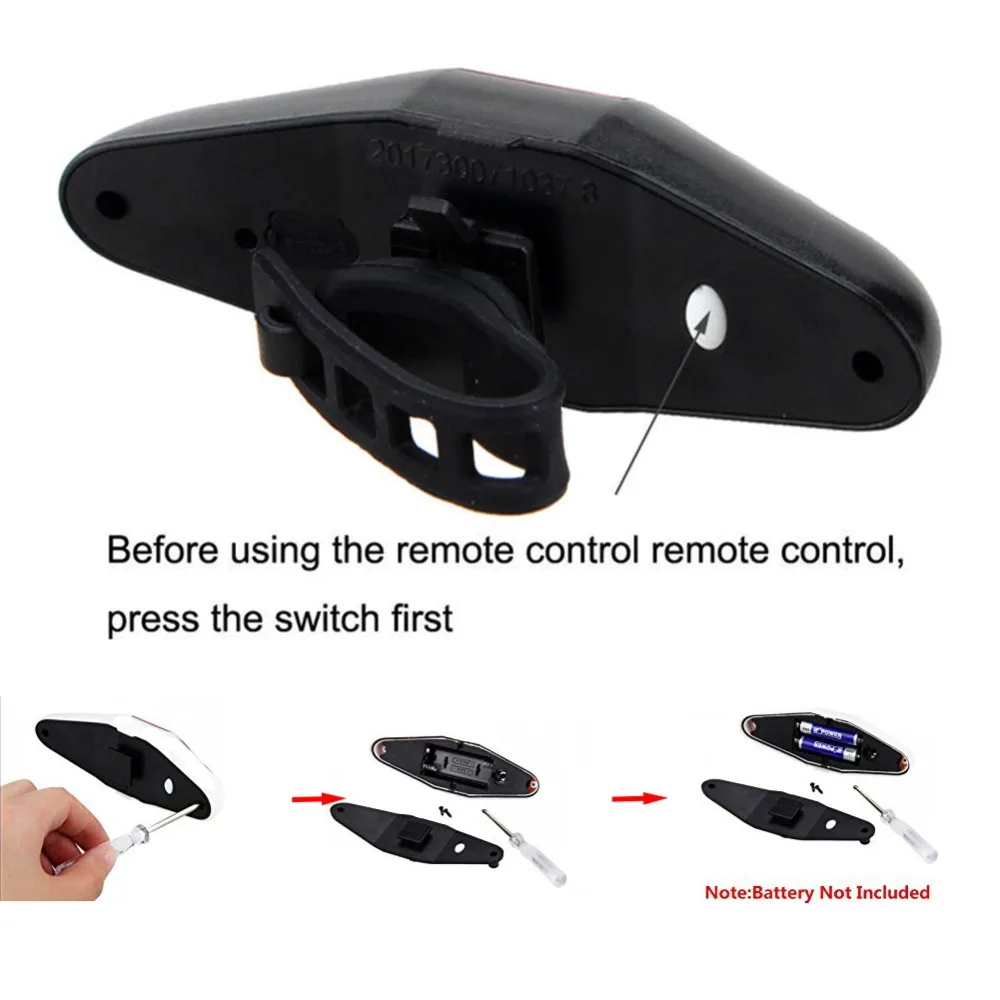 Bike Light Durable Waterproof Bicycle Turn Signal Wireless Remote Control Mountain Bike Tail Light Flashing Headlight Cycling