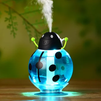 

USB Mini Aroma Humidifier Beetles Shape LED Lights Ultrasonic Air Humidifier for Home Office Car Humidifier air fresher Portable