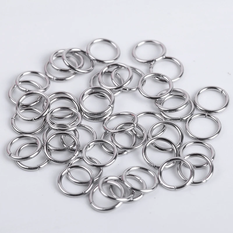 500PCS 3MM-9MM DIY Making Jewelry Findings Stainless Steel Opening Jump Rings