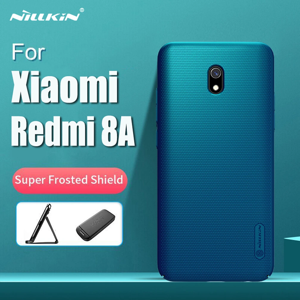 Для Xiaomi Redmi 8A чехол Nillkin Super Frosted Shield Жесткий PC задняя крышка для Xiaomi Redmi 8A с держателем для телефона
