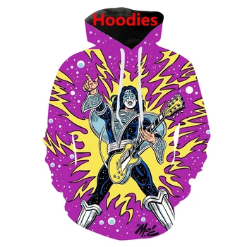 

kiss ace frehley space invader 3d print hoody/tee shirts/sweatshirts/hoodie/pants men harajuku funny streetwear hip hop pullover
