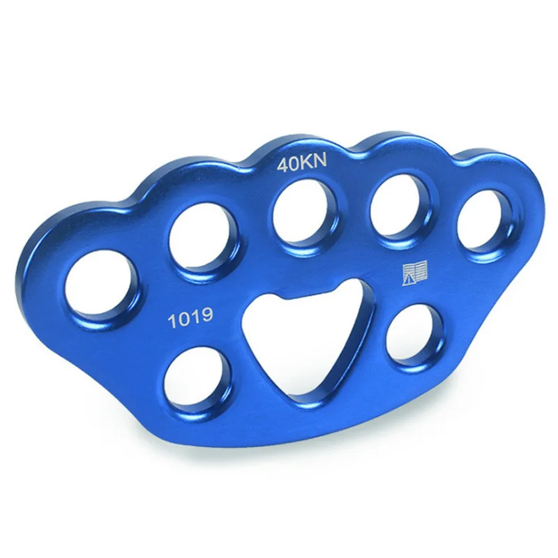 

Outdoor 8 Holes Rigging Plate 40Kn Rescue Rock Climbing Mountaineering Equipment Multi Anchor Point Connector Gear