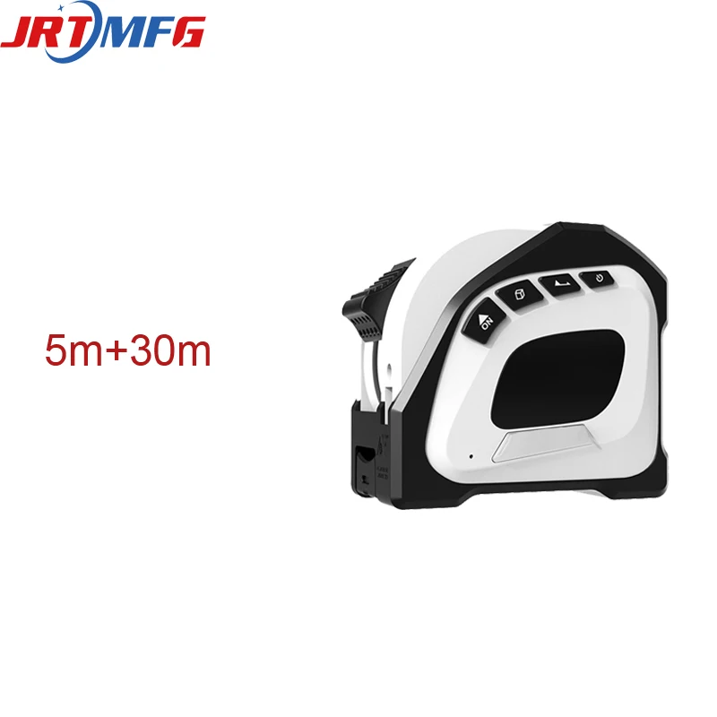 JRTMFG multifunctional laser distance meter with steel tape measure 5m+40m infrared laser ruler laser tape volume measurement