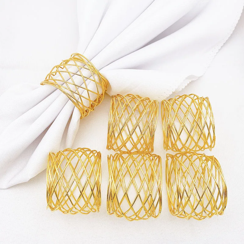 

Barbed Wire Napkin Buckle, Metal Napkin Link, Day Party, Desktop Decoration, 10Pcs per Lot