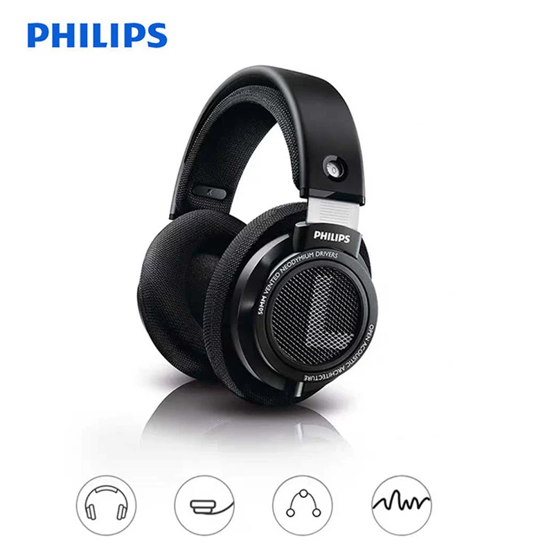 Philips SHP9500 профессиональные наушники с длинным проводом 3 м шумоподавление