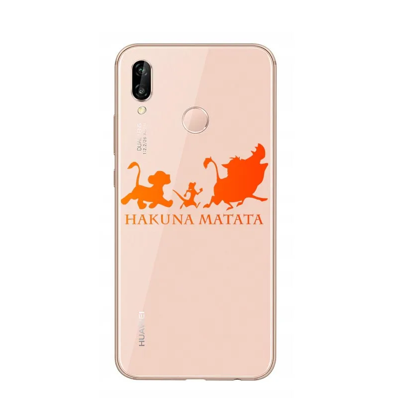 Силиконовый чехол для телефона Movie The lion king Nala simba timon для Huawei P10 Lite P20 Lite P20Pro P30 Lite P30Pro mate 10 Pro 20 Lite - Цвет: TPU