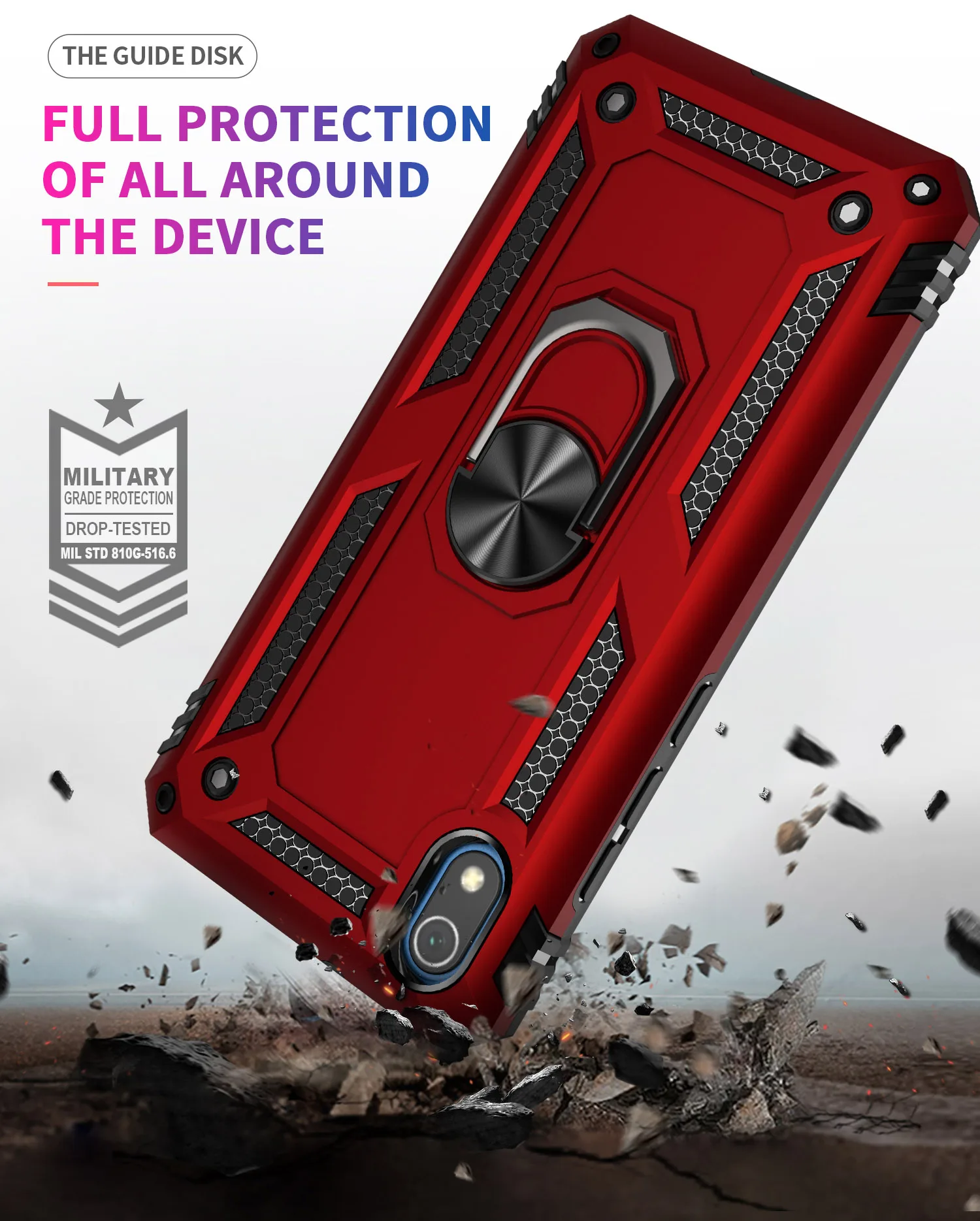 Противоударный чехол с магнитным кольцом для Xiaomi Redmi 9 8 7 K20 Pro Note9 8A 7A | Мобильные
