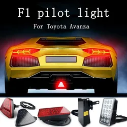 Diffuseur de pare chocs arrière avec feu antibrouillard Style F1, fonction de frein stroboscopique et support de montage supplémentaire réglable pour Toyota Avanza 