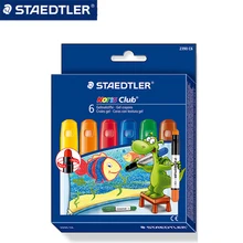 Staedtler kredki вращающийся карандаш 2390 Детский 6 цветов безопасный нетоксичный детский карандаш стеклянная щетка для окна