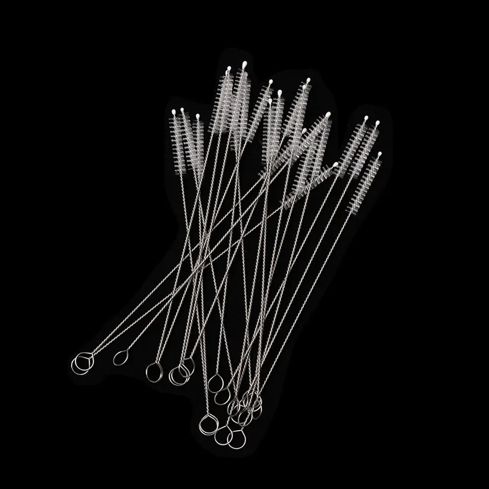 

1/5PCS New Stainless Steel Washing Soft Straw Cleaner Cleaning Tools Bottle Brush Water Cup