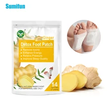 

14pcs Sumifun Ginger Detox Foot Patches Medical Plaster Sleep Slimming Toxin Feet Pads Dispel Dampness Stick Beauty Health Care