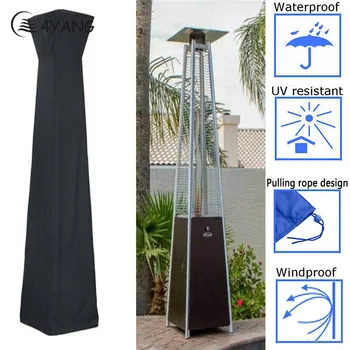 

210D Oxford Cloth Heater Waterproof Protector Garden Veranda Cover Pyramid Torch Patio Heaters Canopy Terrace Dust Cover Garden