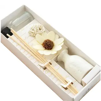 

White Tea Reed Diffuser Set with Natural Reed Diffuser Sticks Aromatherapy Oils Two Sets of Sticks Home Fragrance