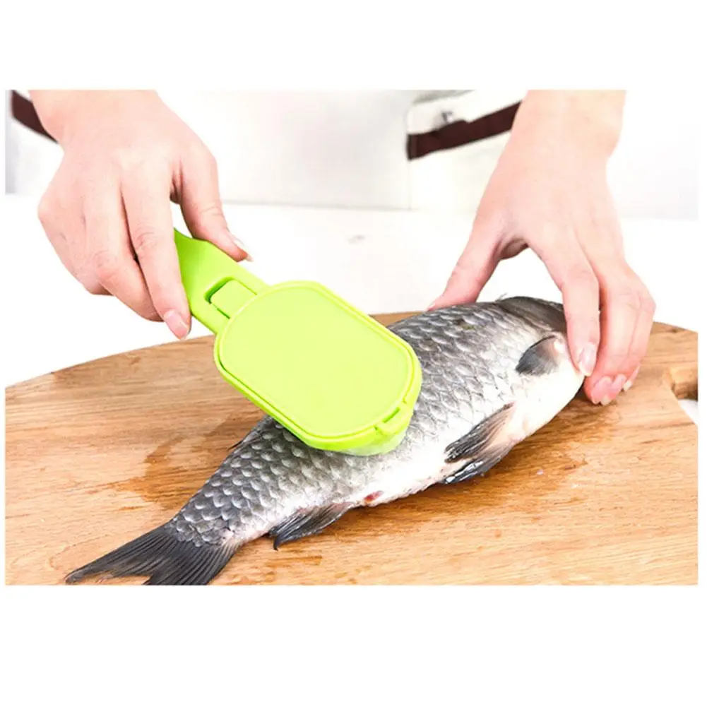

Fish Scale Brush Scraper Kitchen Cooking Gadget Scraping Brush Fishing Tool Accessories Peeler Quick Cleaning Fish Skin
