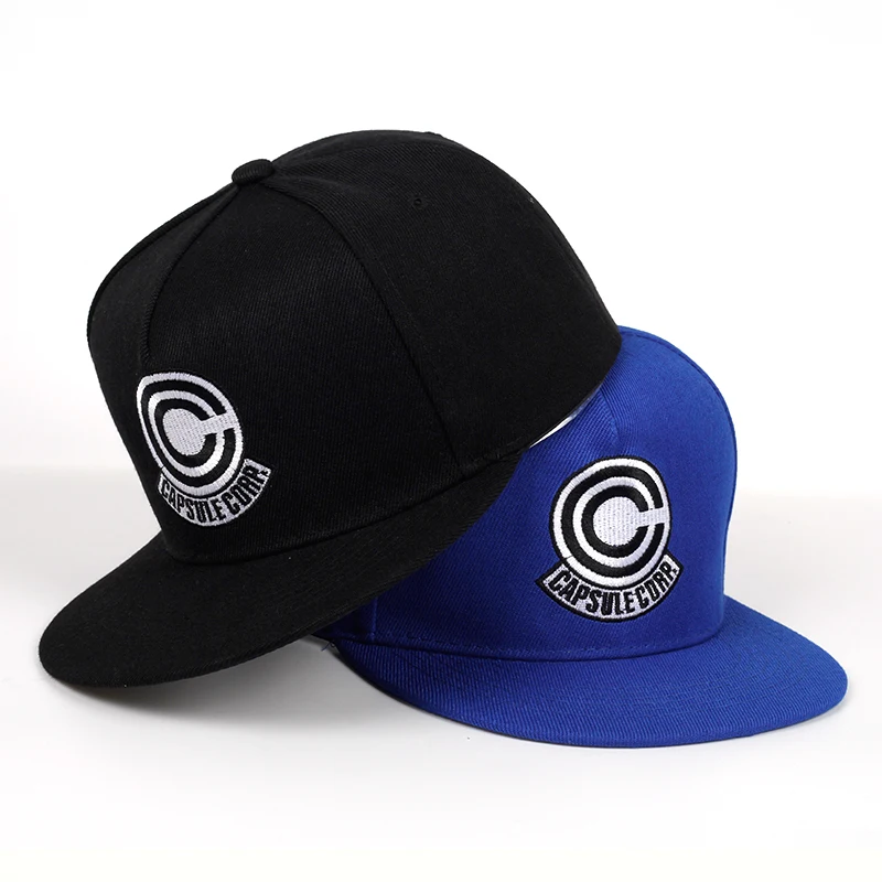 

Capsule corp. snapback cap Dragon Ball Anime song 100% Cotton Embroidery hip hop Hats Unisex Baseball Caps Men Women Holiday Hat