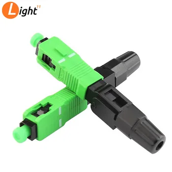 

50-400PCS FTTH SC APC Single-Mode Fiber Optic SC APC Quick Fast Field Assembly Connector Free shipping