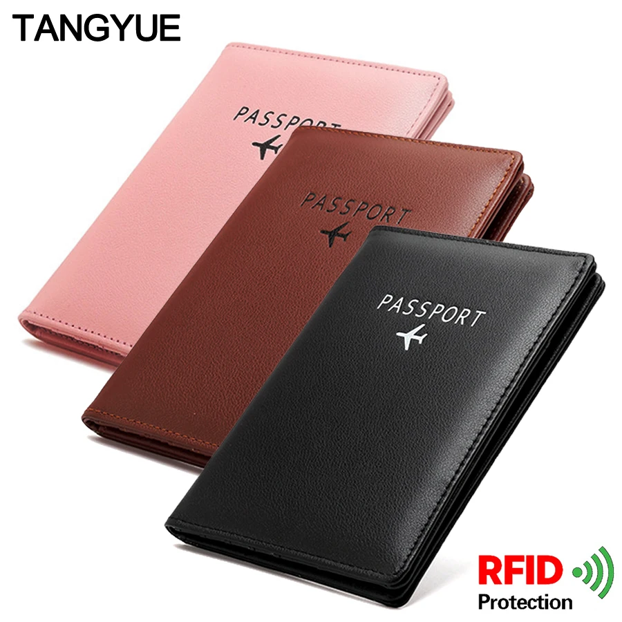Travel Cover Waterproof Protector Men Case Holder Passport Cover PU Leather