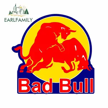 

EARLFAMILY 13cm Car Stickers for Bad of Bull Vinyl Decal Truck Window Sticker Bumper Laptop Wall Helmet Camper Waterproof Decor