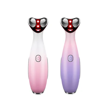 

RF Eye Massager Mini Portable Electric Vibration Face Massager Reduce Eye Bags Beauty Care Massage Machine LED Eye Care Tools