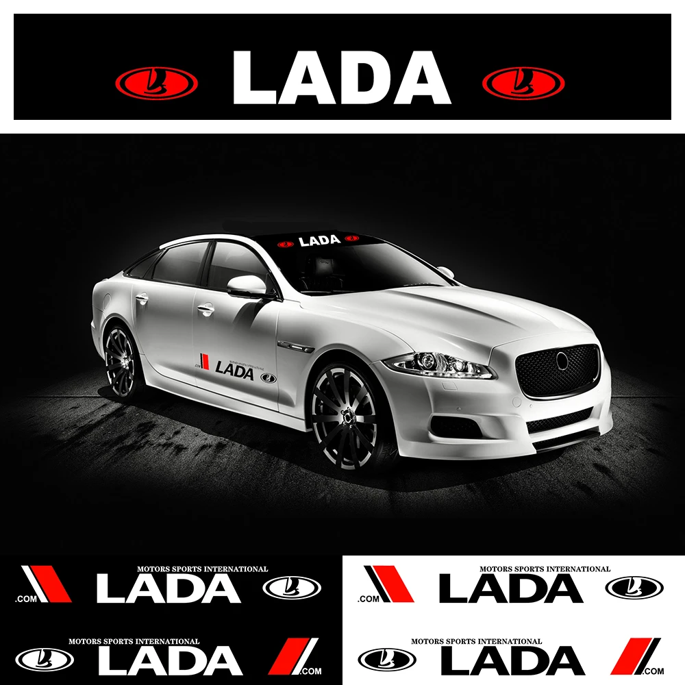 

Car Front Sunshade Windshield Stickers Car Side Door Decals Stickers Car Door Handle Sticker for Lada granta kalina priora niva