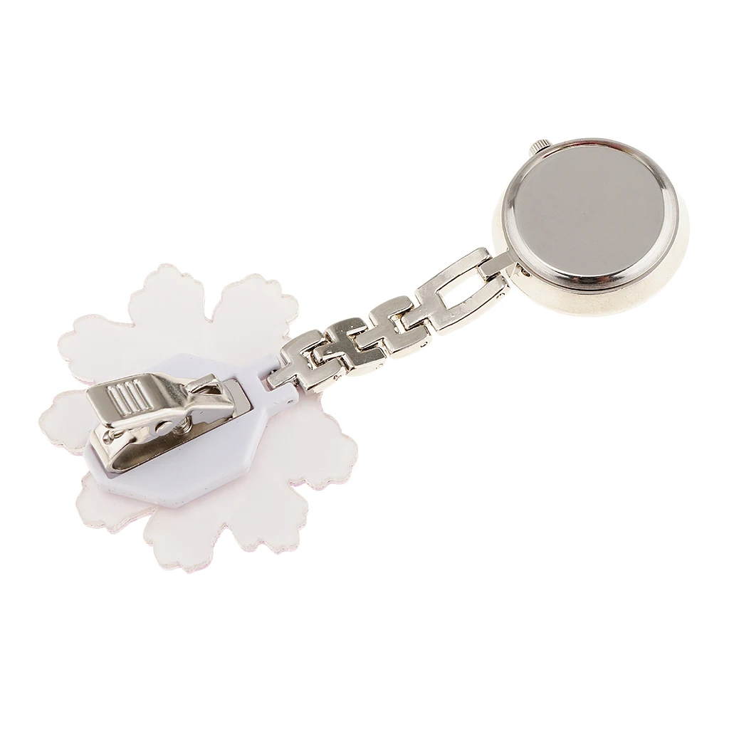 2Pcs Nurse Pocket Watch Women Paramedic Tunic Clip Brooch Doctor Fob Watches