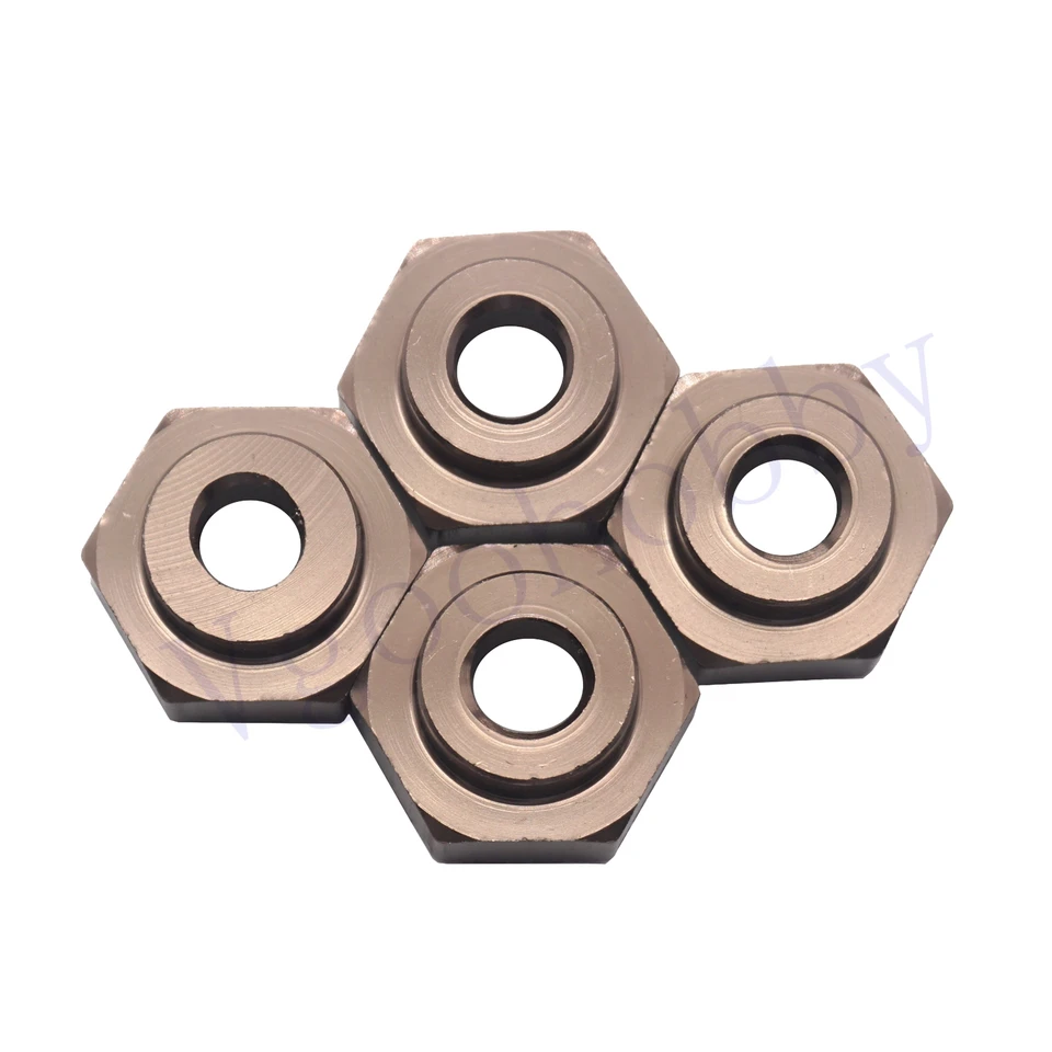 ZYCST 4PCS Aluminum Alloy 12mm To 17mm Wheel Hex Adapters – For Traxxas, Axial, RC4WD, HPI & More 1/10 RC Cars - View #8