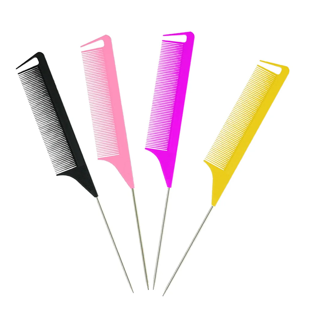 1pcs Anti-static Fine-tooth Comb Rat Tail Comb Hairdresser Tool Separate Parting For Hair Highlighting Foiling Hair Comb
