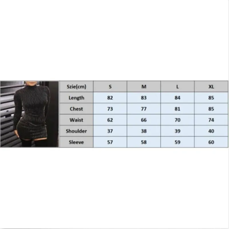 Горячий Женский блестящий длинный рукав кисточкой Bodycon Вечерние Клубные водолазки обтягивающие повседневные сексуальные Клубные платья женские Vestidos Verano