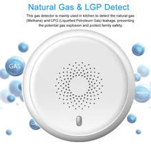 ZigBee – détecteur de fuite de gaz domestique, gaz Combustible naturel, CH4, testeur de fuite de gaz, SmartLife, application Tuya, télécommande