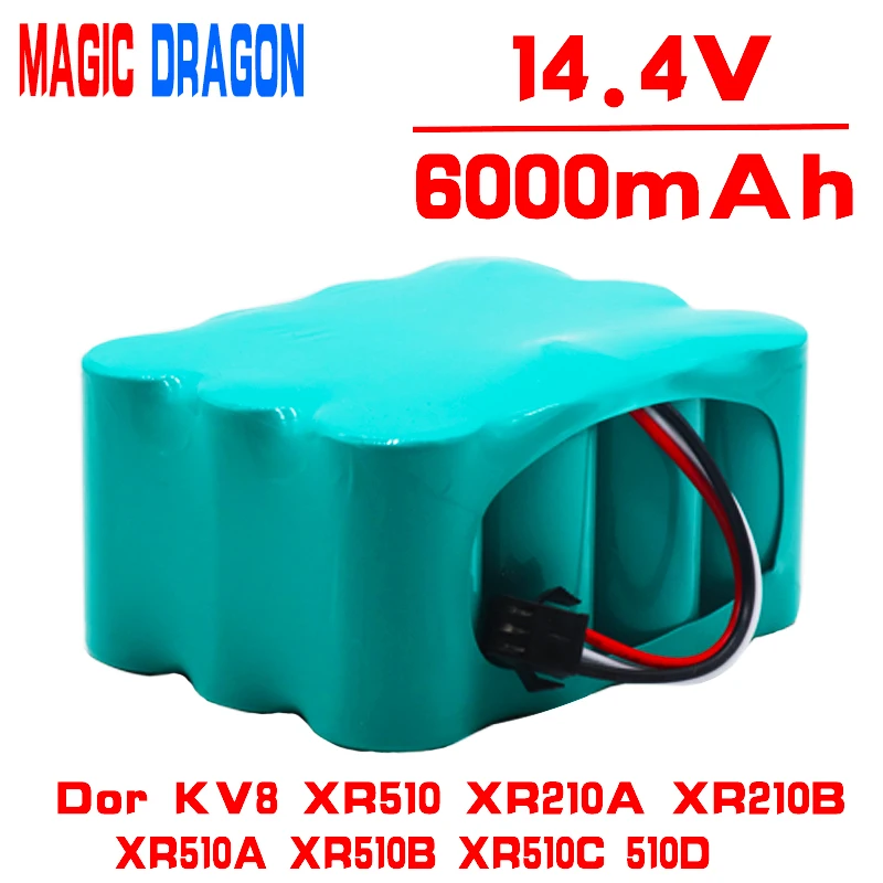 Робот-пылесос для KV8 XR510 XR210A XR210B XR510A XR510B XR510C 510D перезаряжаемая батарея 14 4 В Ni-MH 6000